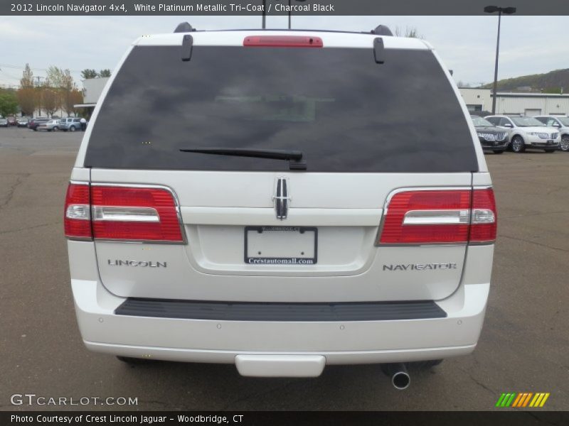 White Platinum Metallic Tri-Coat / Charcoal Black 2012 Lincoln Navigator 4x4