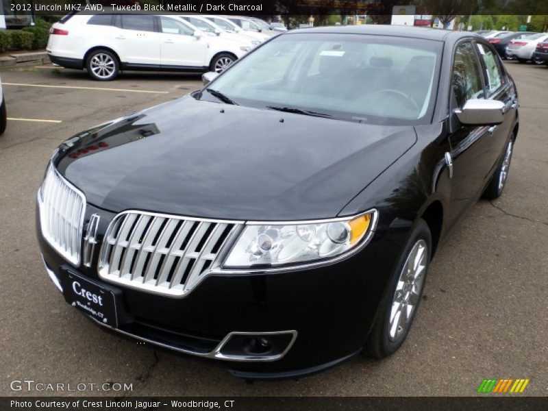 Tuxedo Black Metallic / Dark Charcoal 2012 Lincoln MKZ AWD