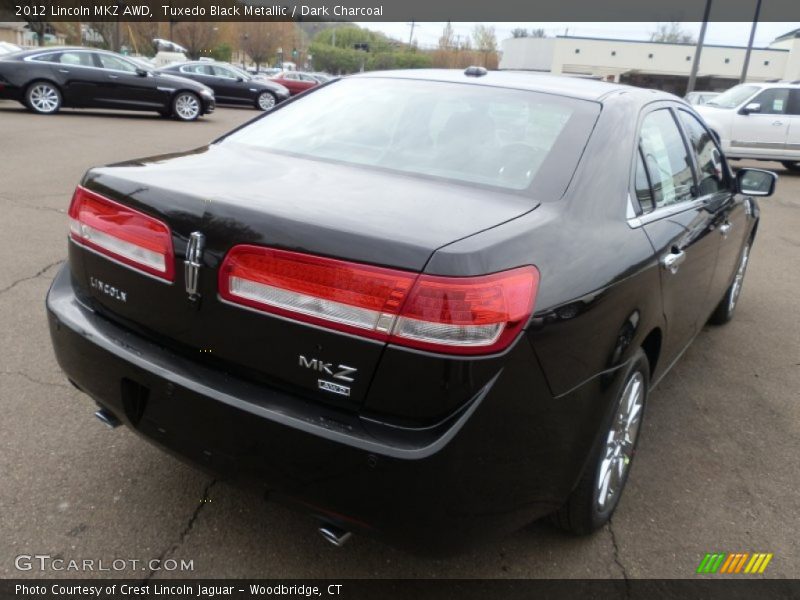 Tuxedo Black Metallic / Dark Charcoal 2012 Lincoln MKZ AWD