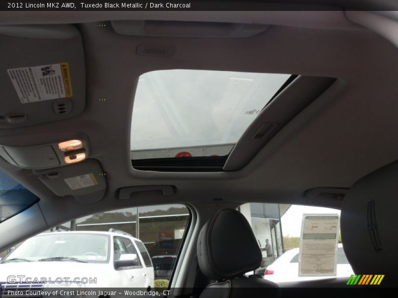 Tuxedo Black Metallic / Dark Charcoal 2012 Lincoln MKZ AWD