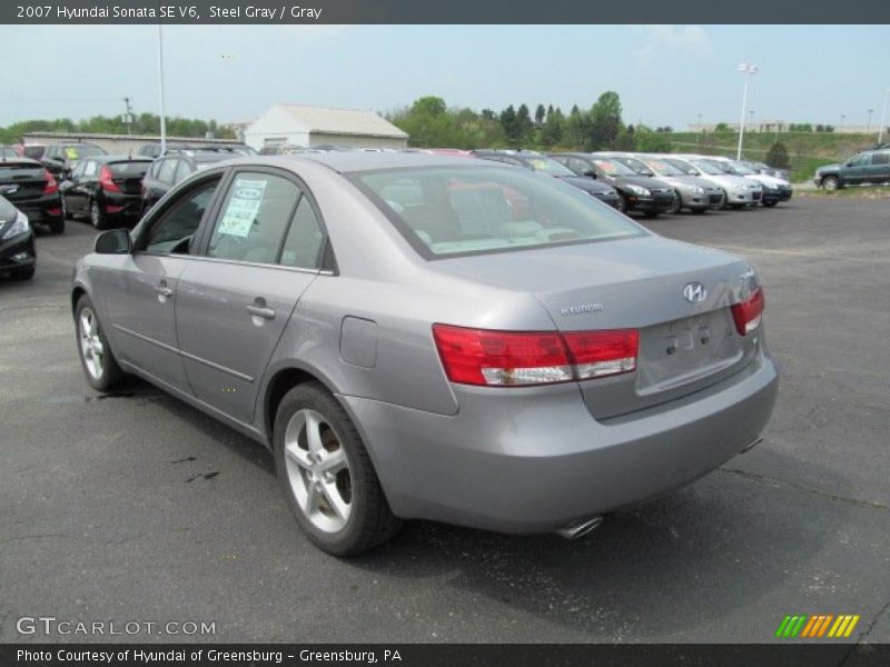 Steel Gray / Gray 2007 Hyundai Sonata SE V6