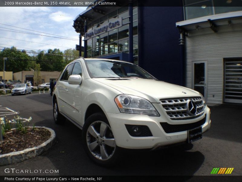 Arctic White / Cashmere 2009 Mercedes-Benz ML 350 4Matic
