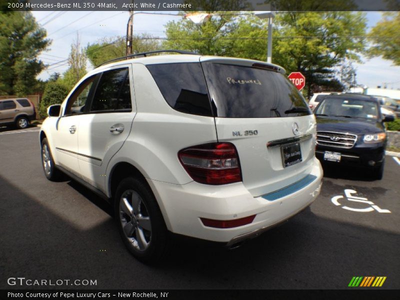 Arctic White / Cashmere 2009 Mercedes-Benz ML 350 4Matic