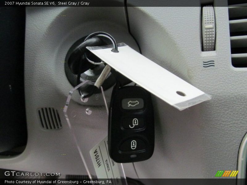 Steel Gray / Gray 2007 Hyundai Sonata SE V6
