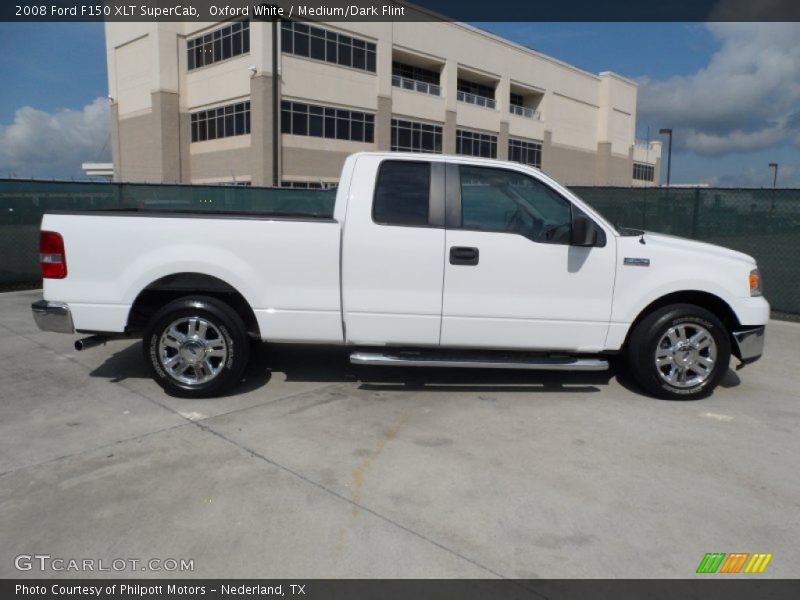 Oxford White / Medium/Dark Flint 2008 Ford F150 XLT SuperCab