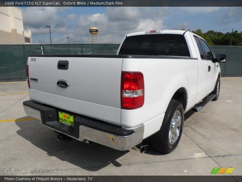 Oxford White / Medium/Dark Flint 2008 Ford F150 XLT SuperCab