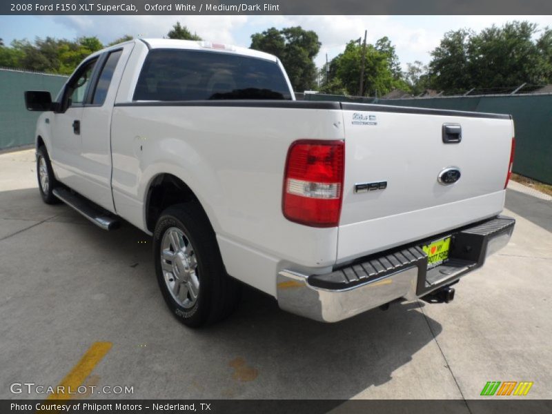 Oxford White / Medium/Dark Flint 2008 Ford F150 XLT SuperCab