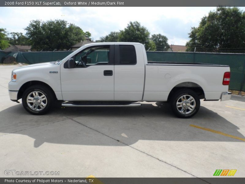 Oxford White / Medium/Dark Flint 2008 Ford F150 XLT SuperCab