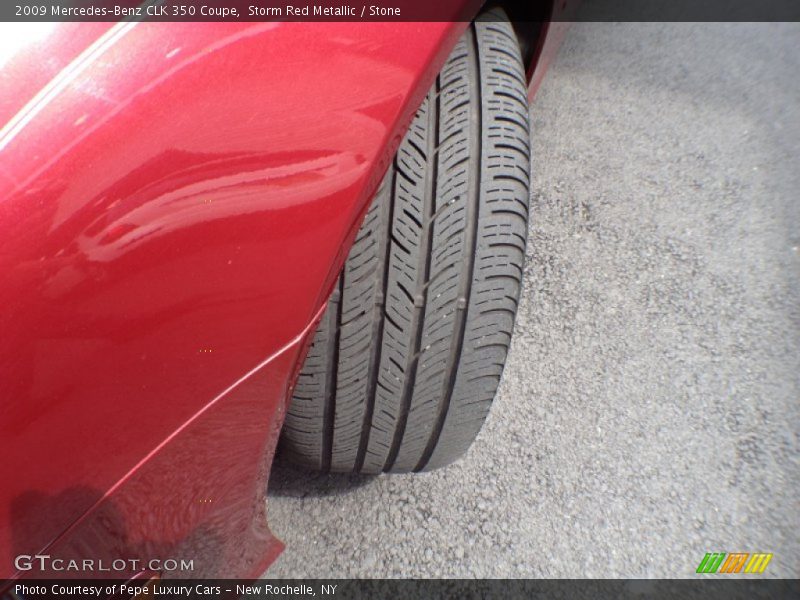 Storm Red Metallic / Stone 2009 Mercedes-Benz CLK 350 Coupe