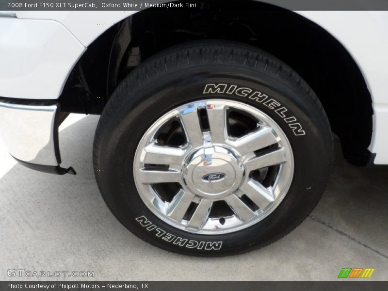 Oxford White / Medium/Dark Flint 2008 Ford F150 XLT SuperCab