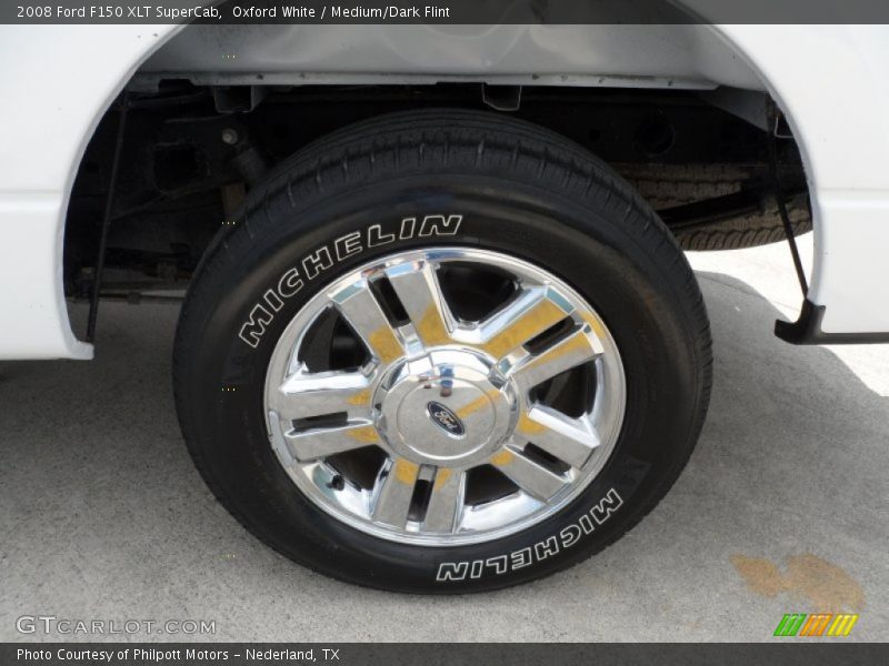 Oxford White / Medium/Dark Flint 2008 Ford F150 XLT SuperCab
