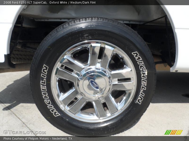 Oxford White / Medium/Dark Flint 2008 Ford F150 XLT SuperCab