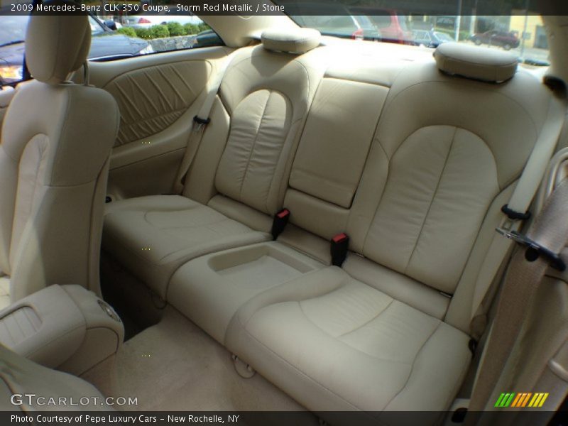 Storm Red Metallic / Stone 2009 Mercedes-Benz CLK 350 Coupe