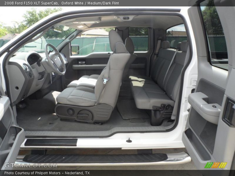 Oxford White / Medium/Dark Flint 2008 Ford F150 XLT SuperCab