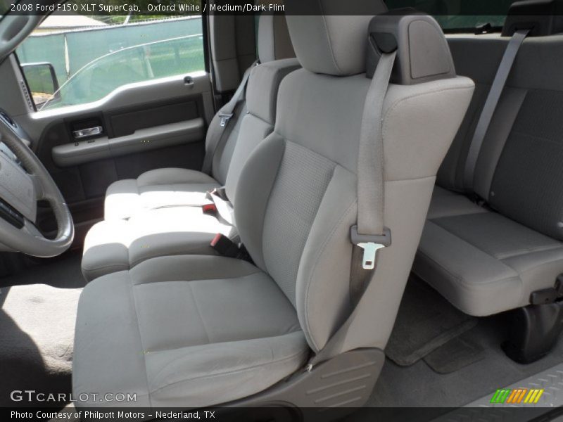 Oxford White / Medium/Dark Flint 2008 Ford F150 XLT SuperCab