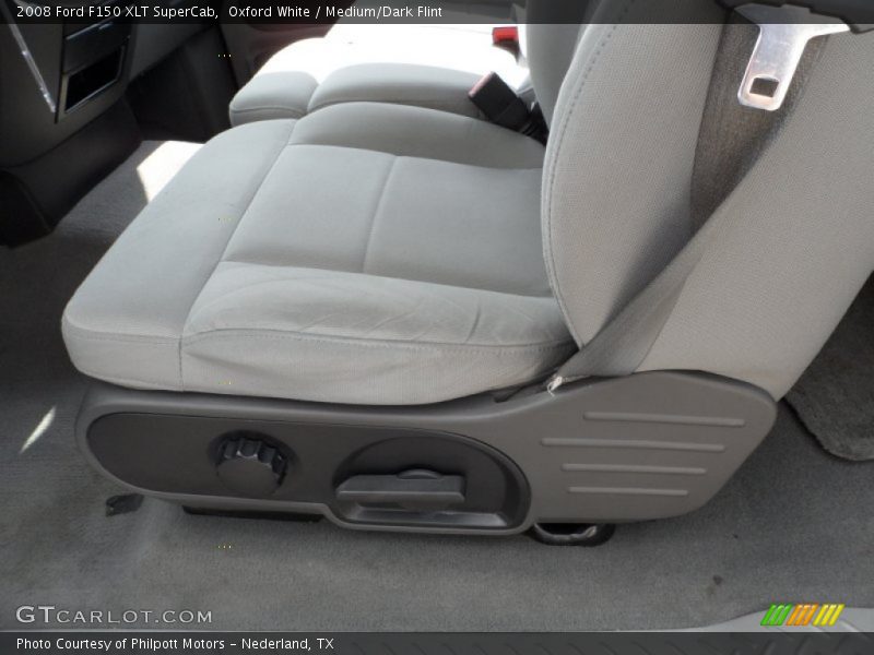 Oxford White / Medium/Dark Flint 2008 Ford F150 XLT SuperCab