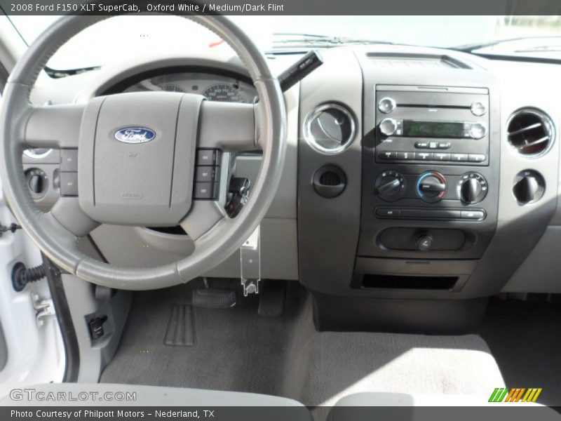 Oxford White / Medium/Dark Flint 2008 Ford F150 XLT SuperCab