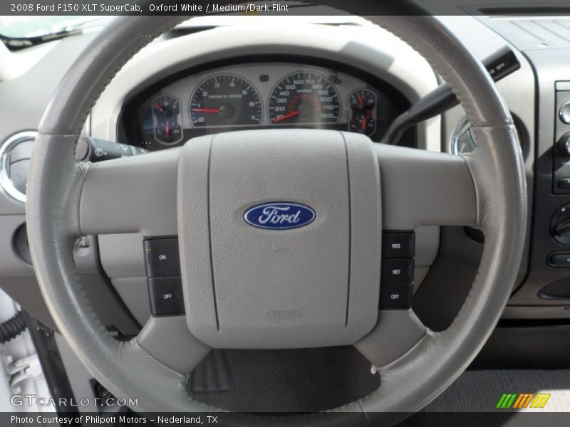 Oxford White / Medium/Dark Flint 2008 Ford F150 XLT SuperCab