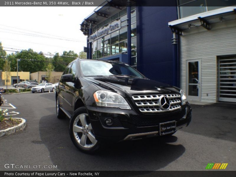 Black / Black 2011 Mercedes-Benz ML 350 4Matic