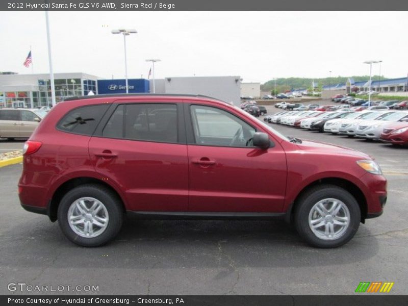  2012 Santa Fe GLS V6 AWD Sierra Red