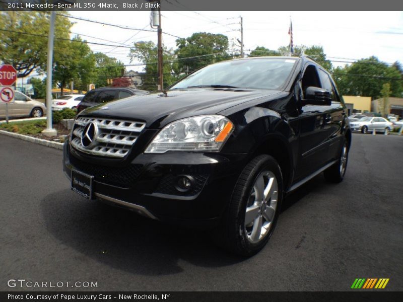 Black / Black 2011 Mercedes-Benz ML 350 4Matic
