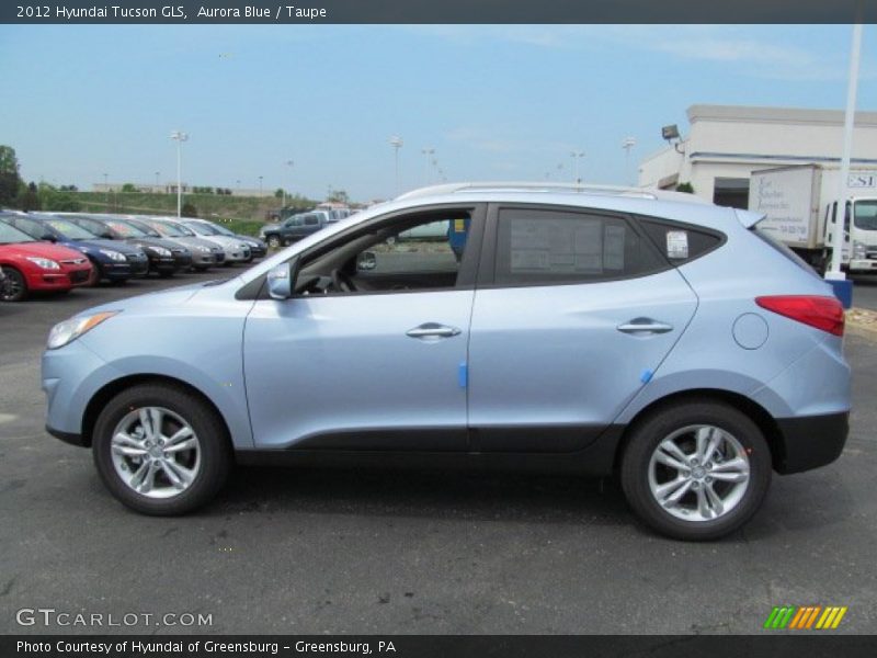 Aurora Blue / Taupe 2012 Hyundai Tucson GLS