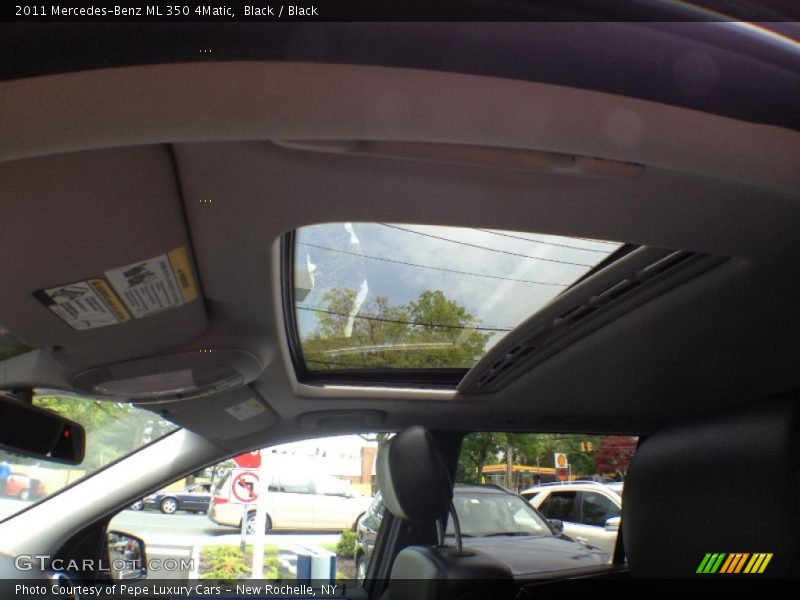 Black / Black 2011 Mercedes-Benz ML 350 4Matic