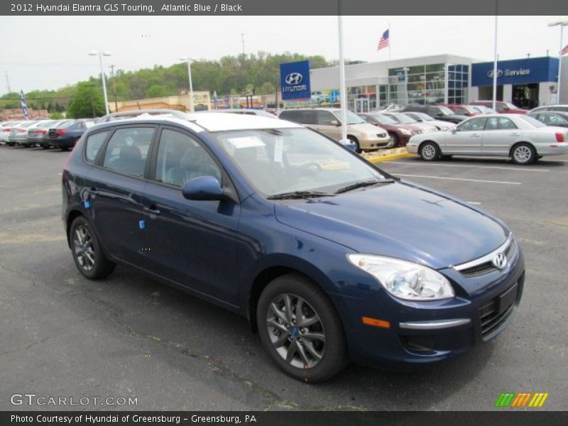 Atlantic Blue / Black 2012 Hyundai Elantra GLS Touring