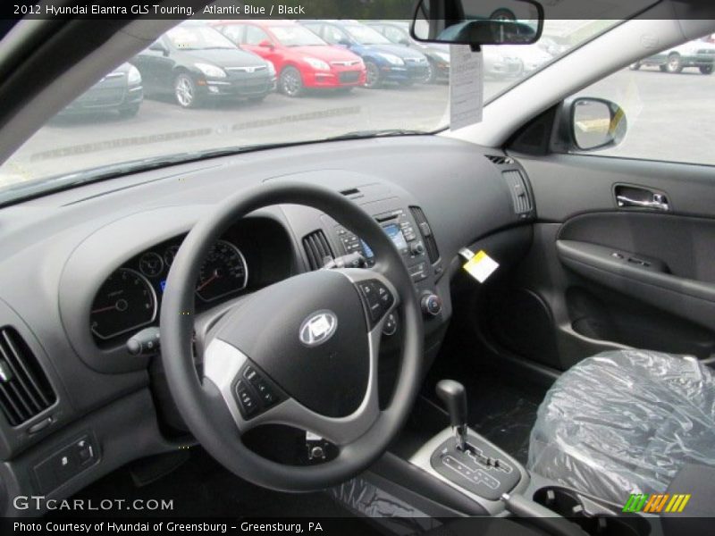 Atlantic Blue / Black 2012 Hyundai Elantra GLS Touring