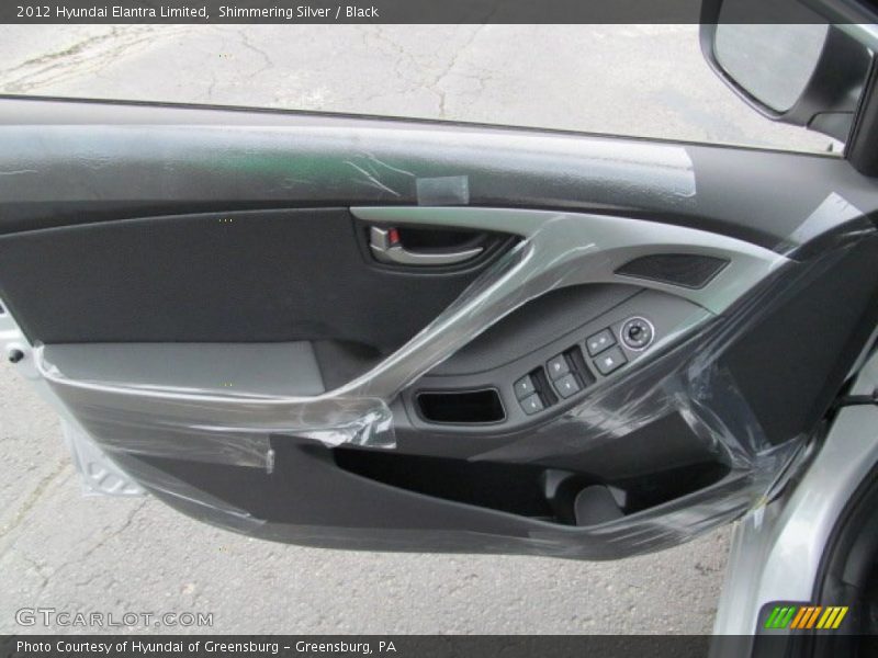 Shimmering Silver / Black 2012 Hyundai Elantra Limited