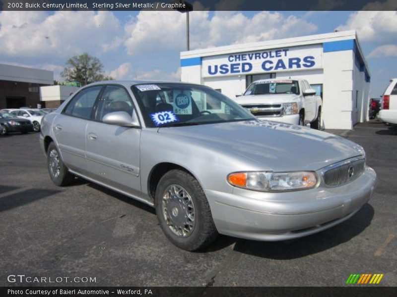 Sterling Silver Metallic / Graphite 2002 Buick Century Limited
