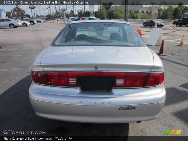 Sterling Silver Metallic / Graphite 2002 Buick Century Limited