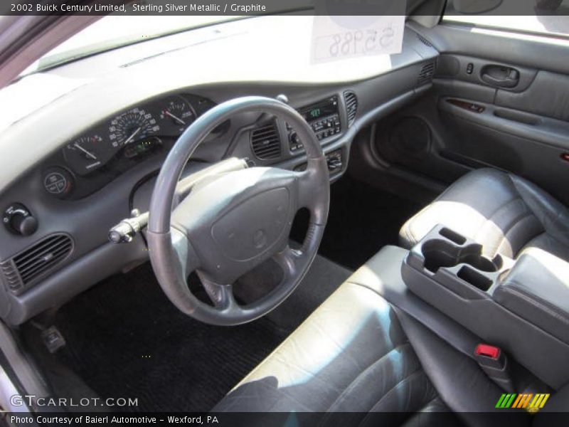 Sterling Silver Metallic / Graphite 2002 Buick Century Limited