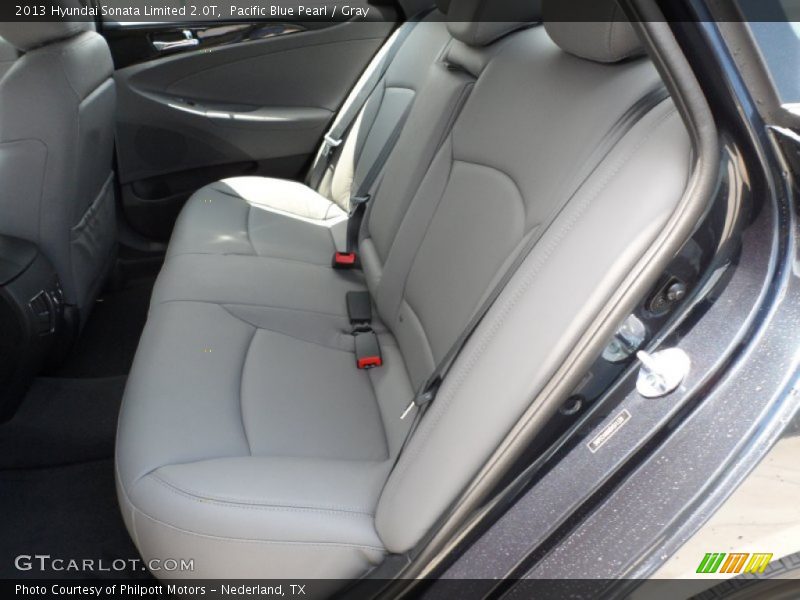 Rear Seat of 2013 Sonata Limited 2.0T