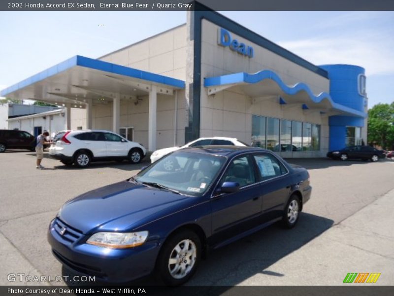 Eternal Blue Pearl / Quartz Gray 2002 Honda Accord EX Sedan