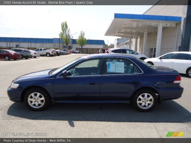 Eternal Blue Pearl / Quartz Gray 2002 Honda Accord EX Sedan