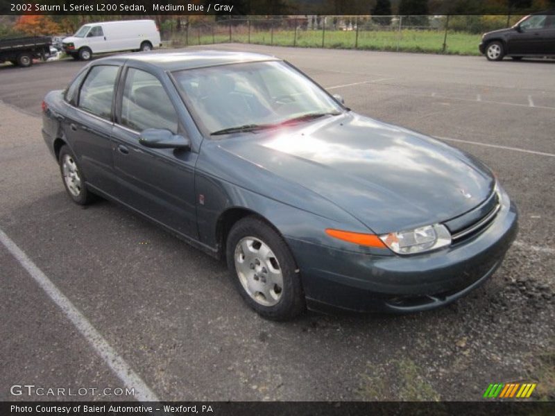 Medium Blue / Gray 2002 Saturn L Series L200 Sedan