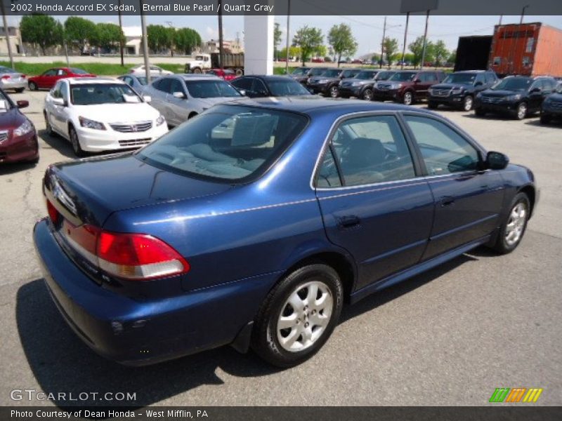 Eternal Blue Pearl / Quartz Gray 2002 Honda Accord EX Sedan