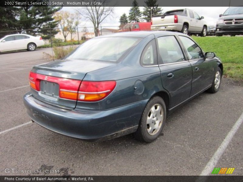 Medium Blue / Gray 2002 Saturn L Series L200 Sedan