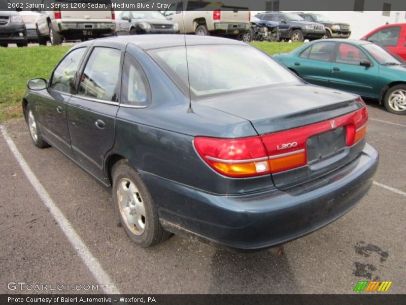 Medium Blue / Gray 2002 Saturn L Series L200 Sedan