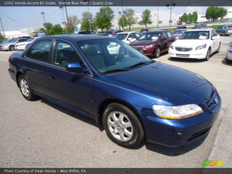 Eternal Blue Pearl / Quartz Gray 2002 Honda Accord EX Sedan