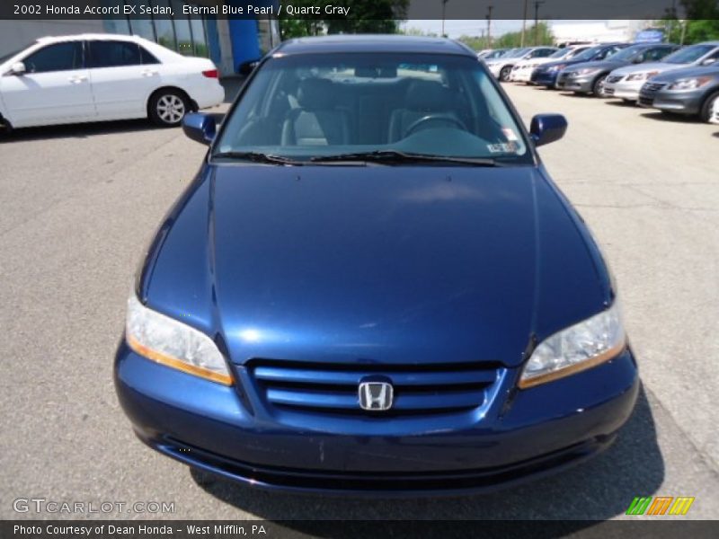 Eternal Blue Pearl / Quartz Gray 2002 Honda Accord EX Sedan