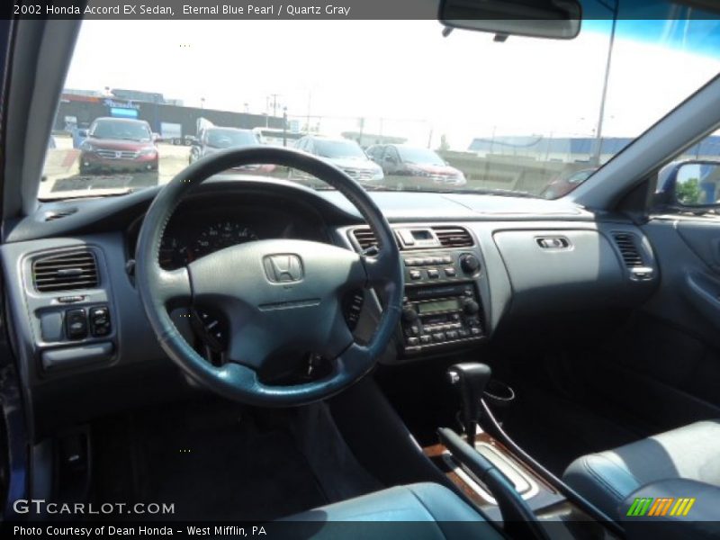 Eternal Blue Pearl / Quartz Gray 2002 Honda Accord EX Sedan