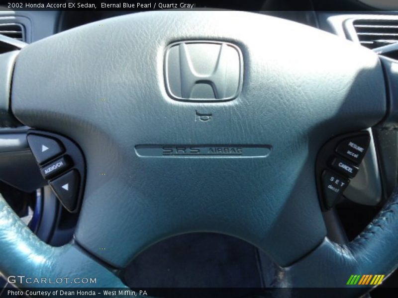 Eternal Blue Pearl / Quartz Gray 2002 Honda Accord EX Sedan