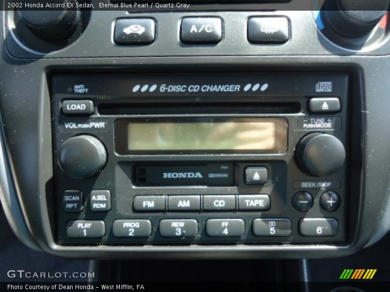 Eternal Blue Pearl / Quartz Gray 2002 Honda Accord EX Sedan