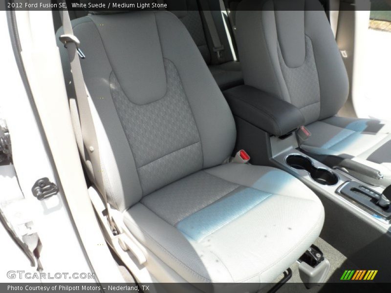 White Suede / Medium Light Stone 2012 Ford Fusion SE