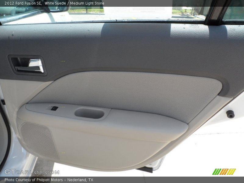 White Suede / Medium Light Stone 2012 Ford Fusion SE