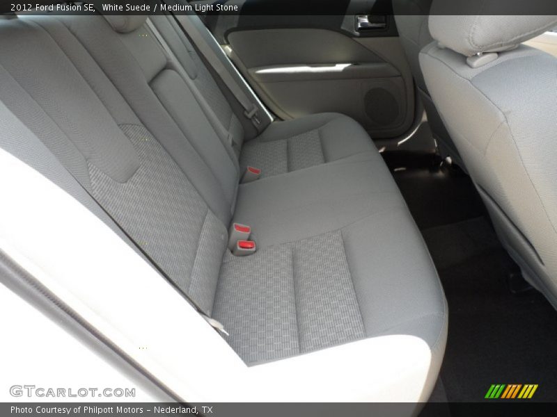 White Suede / Medium Light Stone 2012 Ford Fusion SE