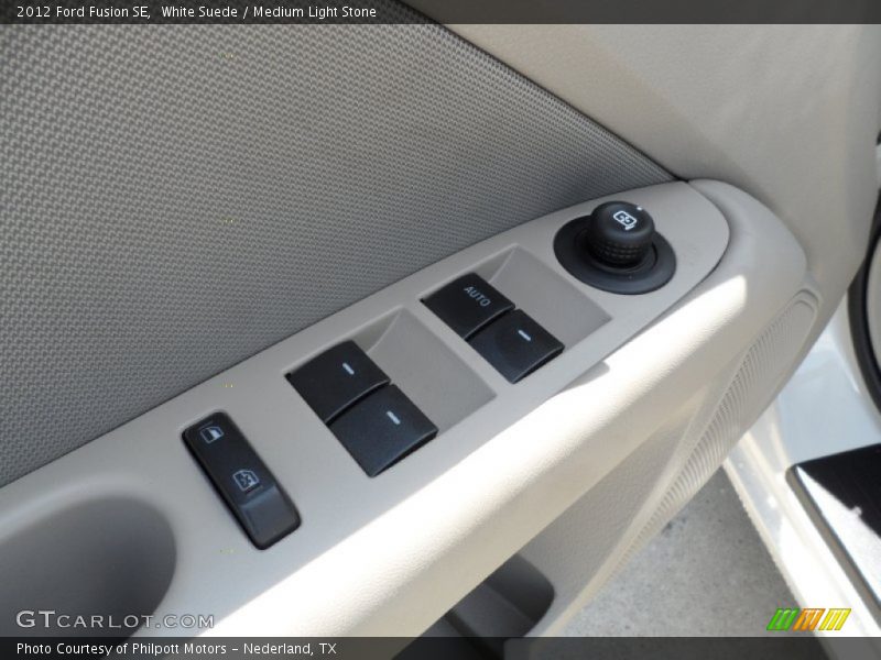 White Suede / Medium Light Stone 2012 Ford Fusion SE