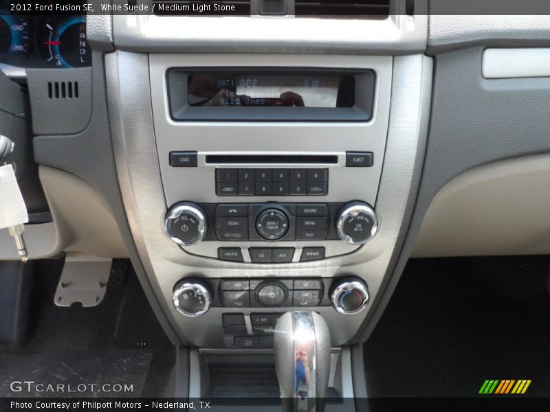 White Suede / Medium Light Stone 2012 Ford Fusion SE